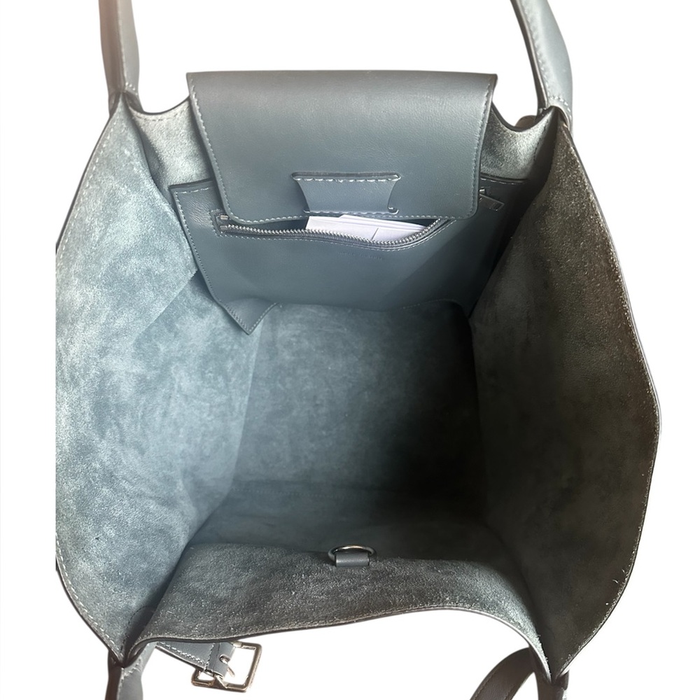 Celine big bag blue gray leather bag - Picture 5 of 10